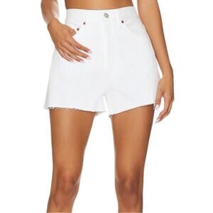 NWT Re/Done 50s Cutoffs Ultra High Rise White Button Fly Denim Shorts 29